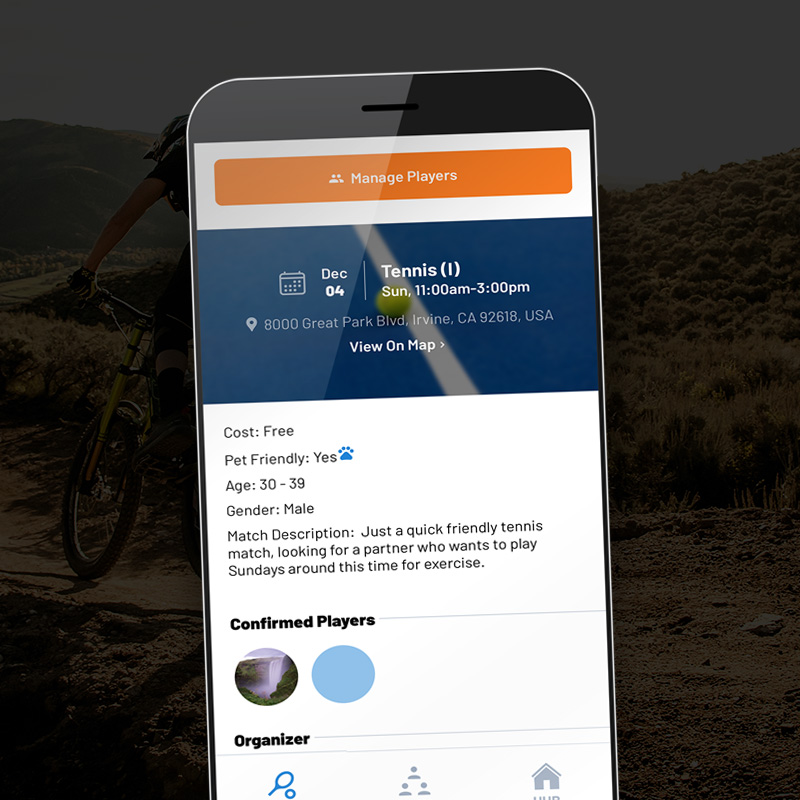 MatchPlay Hub — Social Meetup